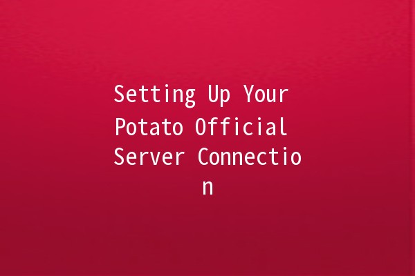 Setting Up Your Potato Official Server Connection 🚀