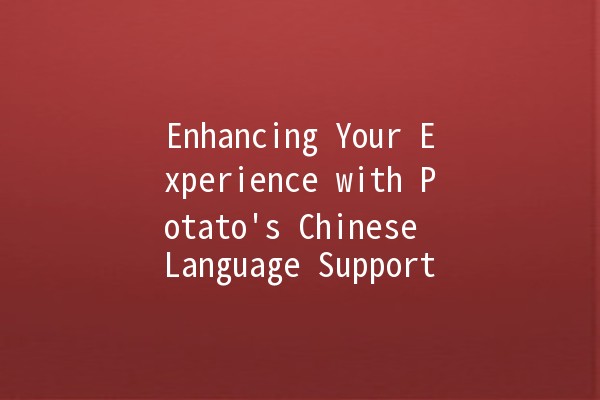 Enhancing Your Experience with Potato's Chinese Language Support 🌟🥔