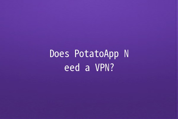 Does PotatoApp Need a VPN? 🌐🥔