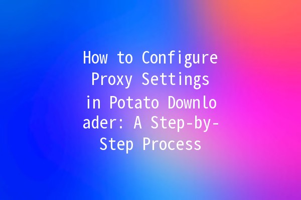 🥔 How to Configure Proxy Settings in Potato Downloader: A Step-by-Step Process