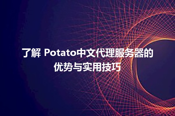 了解🚀 Potato中文代理服务器的优势与实用技巧