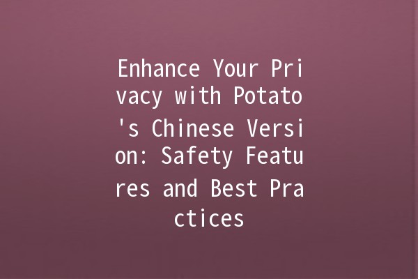 Enhance Your Privacy with Potato's Chinese Version: Safety Features and Best Practices 🔒🥔