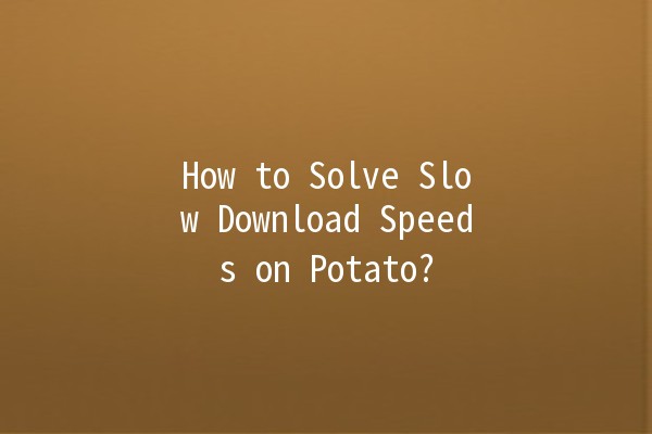 🚀 How to Solve Slow Download Speeds on Potato?