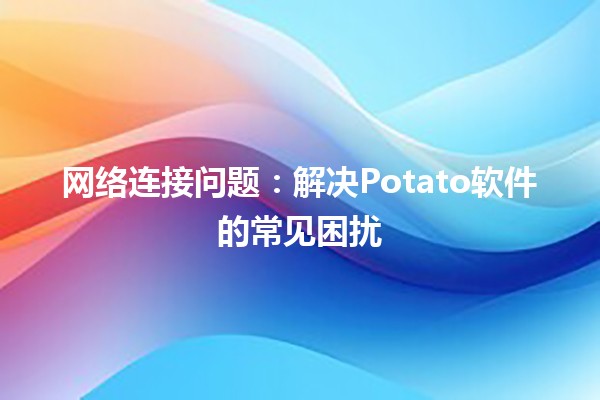 网络连接问题⚡️：解决Potato软件的常见困扰