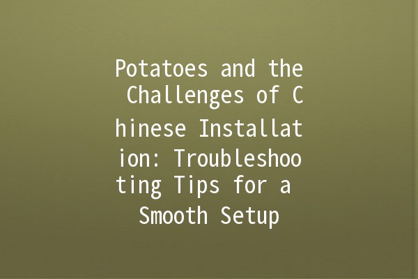 🍟 Potatoes and the Challenges of Chinese Installation: Troubleshooting Tips for a Smooth Setup