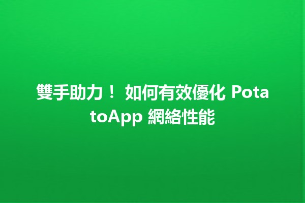 雙手助力！🔧 如何有效優化 PotatoApp 網絡性能