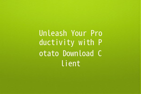 Unleash Your Productivity with Potato Download Client 🚀💻