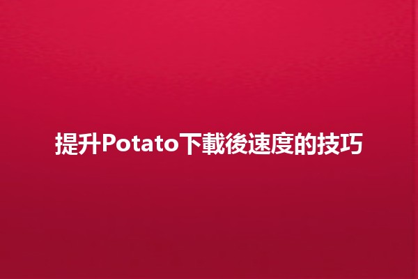 提升Potato下載後速度的技巧 🚀💡