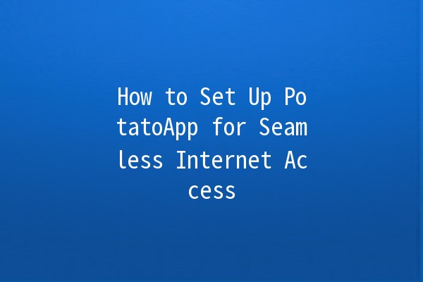 How to Set Up PotatoApp for Seamless Internet Access 🌍🚀