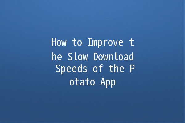 How to Improve the Slow Download Speeds of the Potato App 🚀🥔